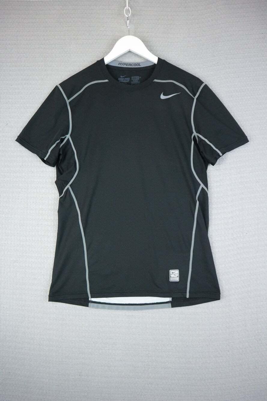 Nike Pro Combat Dri-Fit Hypercool Mens Tee Medium Black Shirt Activewear